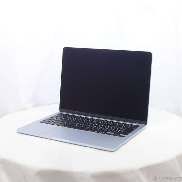 〔中古〕Apple(アップル) MacBook Air 13.6-inch Early-2025 MC6T4J／A Apple M4 10コアCPU_8コアGPU 16GB SSD256GB スカイブルー 〔26.3 Tahoe〕〔258-ud〕